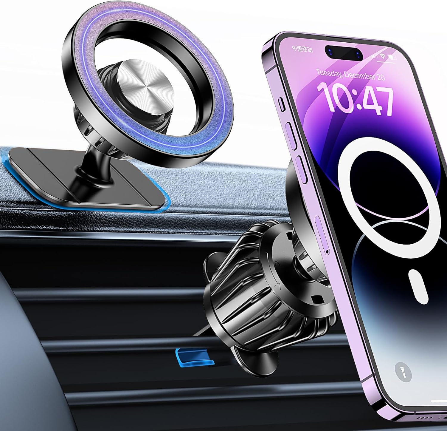 Men'S Accessories Holder - Kaistyle for Magsafe Car Mount【Strong Magnets】Magnetic