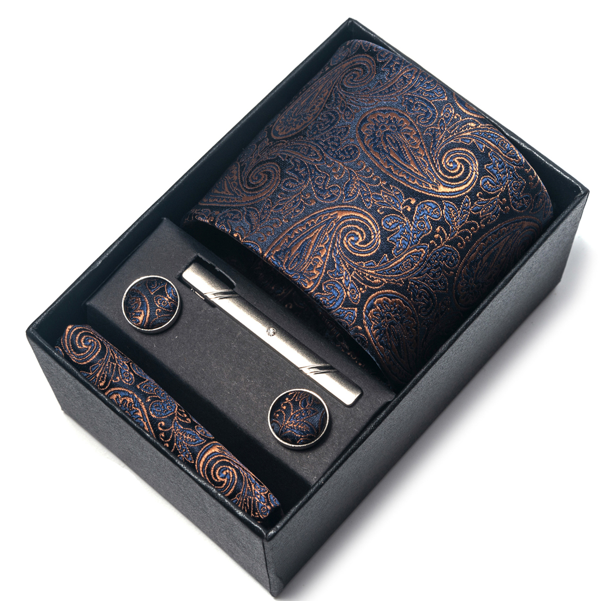Neck Tie Set Box - Brand Silk Tie Men Wedding Gift