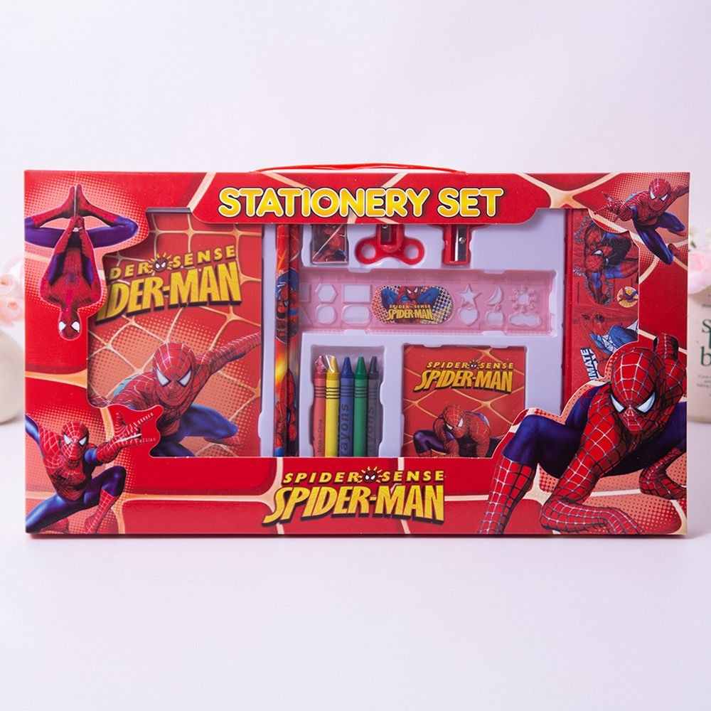 Men Accessories Drawing - Spider-Man Stationery Set Gift Box Prize