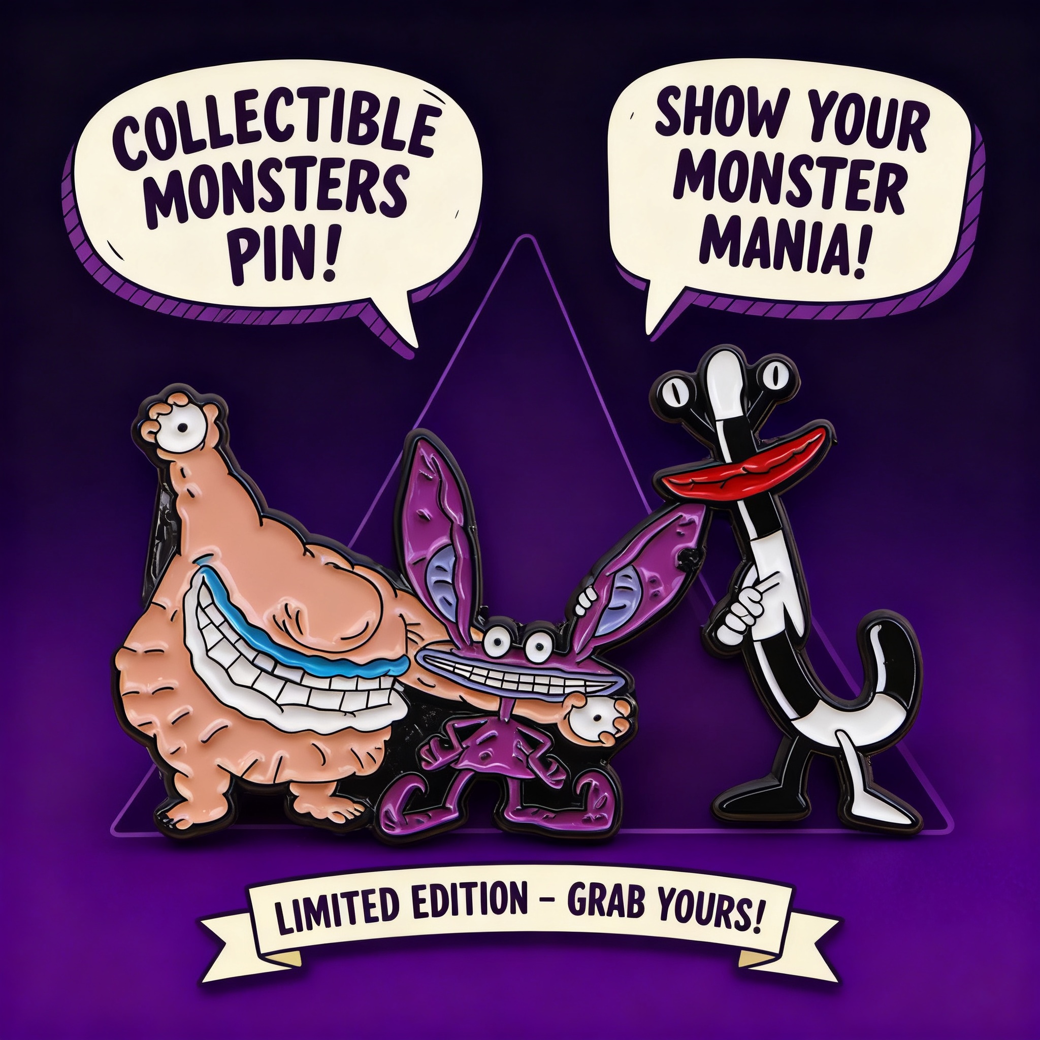 Men Accessories Brooch - Cartoon Monster Enamel Pin Badges for