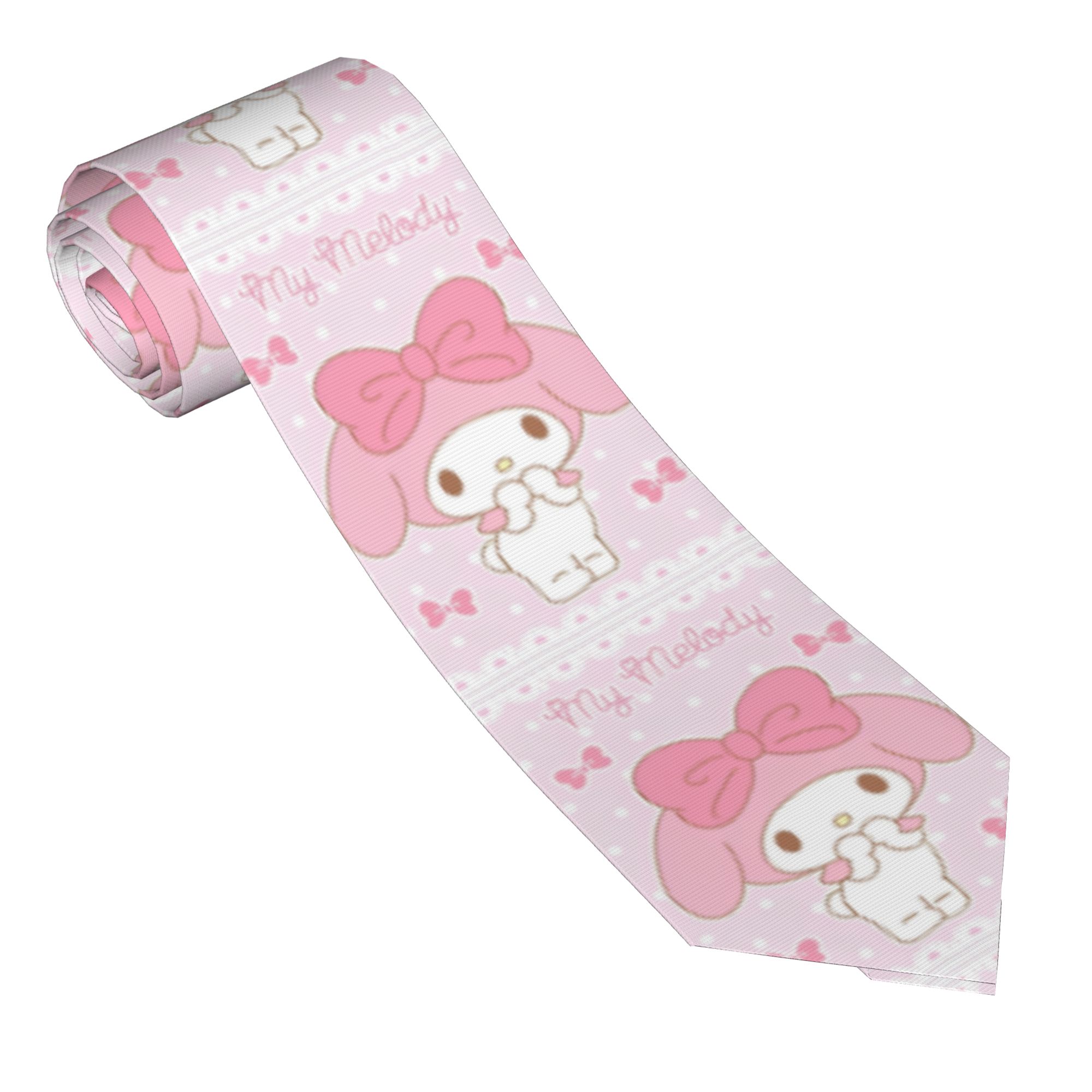 Men Accessories Aesthetic - Kawaii My Melody Neckties Unisex 8