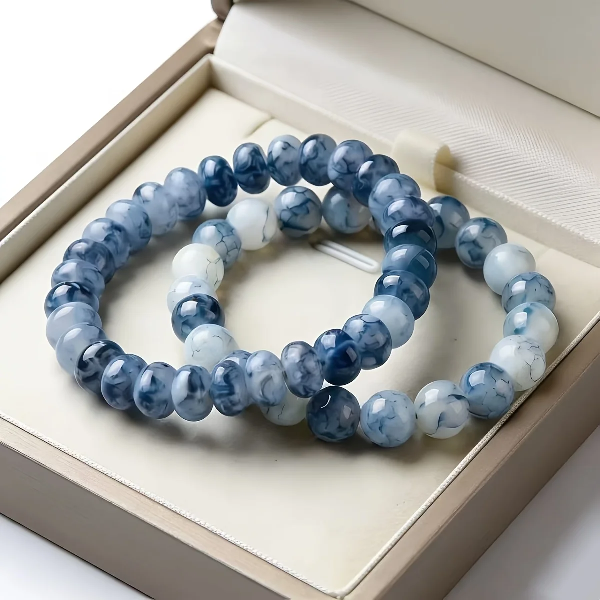Men'S Accessories For Christmas - 2Pcs/set of handmade blue and white
