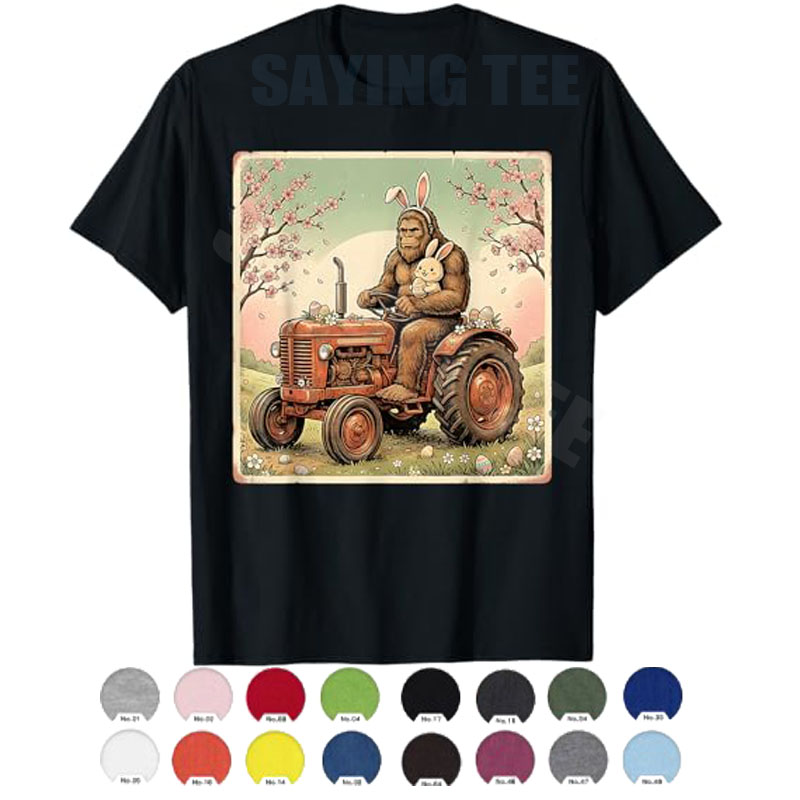 Men Accessories Aesthetic - Easter Bigfoot Bunny Tractor Funny Spring