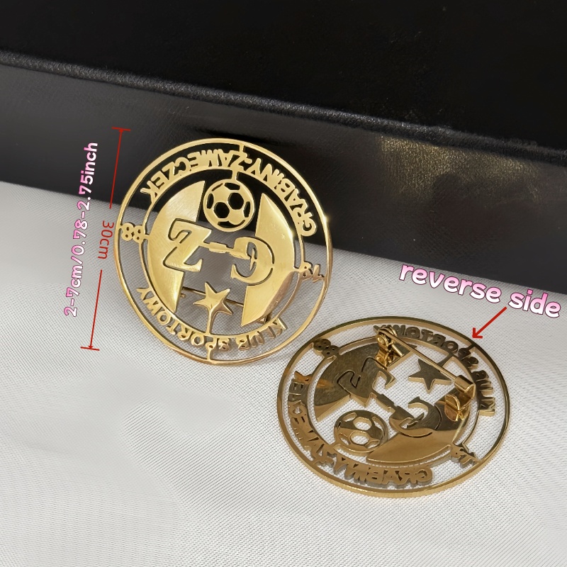 Custom Logo Brooch Simple Crea - Men Accessories Brooch ulasan dan harga