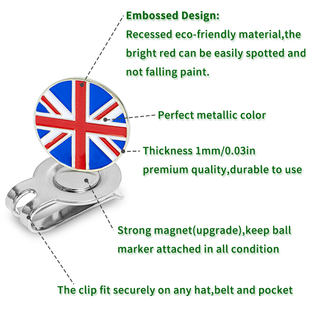 Caiton 4Pcs Golf Hat Clips Mag - Men'S Accessories Golf ulasan dan harga