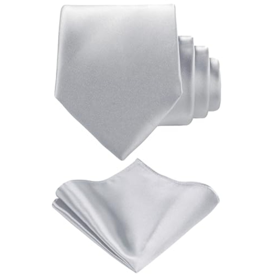 Solid Satin Woven dyed Color F - Neck Tie Set Box ulasan dan harga