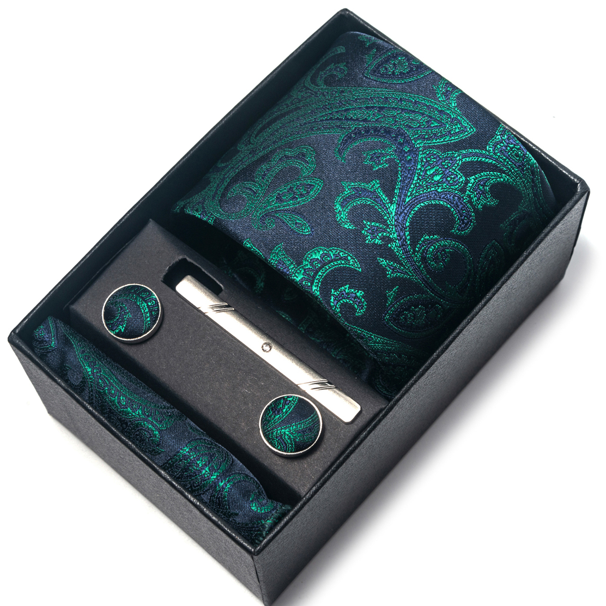 Brand Silk Tie Men Wedding Gif - Neck Tie Set Box ulasan dan harga