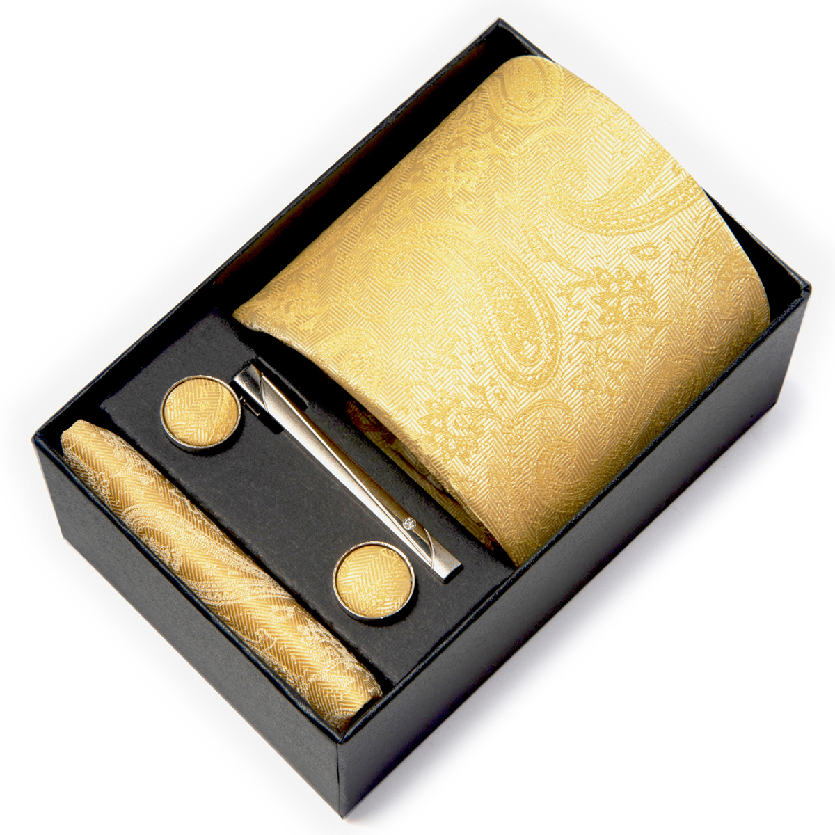Brand Silk Tie Men Wedding Gif - Neck Tie Set Box ulasan dan harga