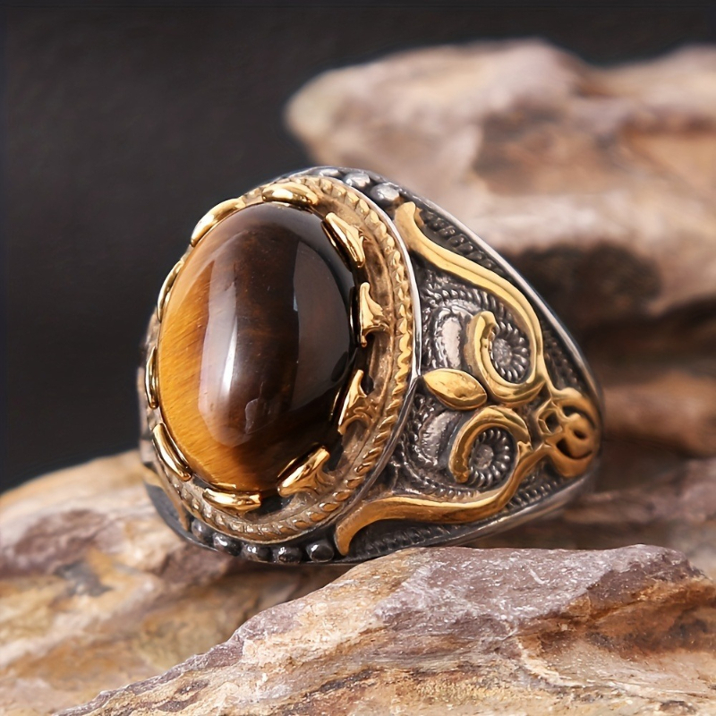 1 Pcs Hand Carved Synthetic Ge - Men'S Accessories Hand Bands ulasan dan harga