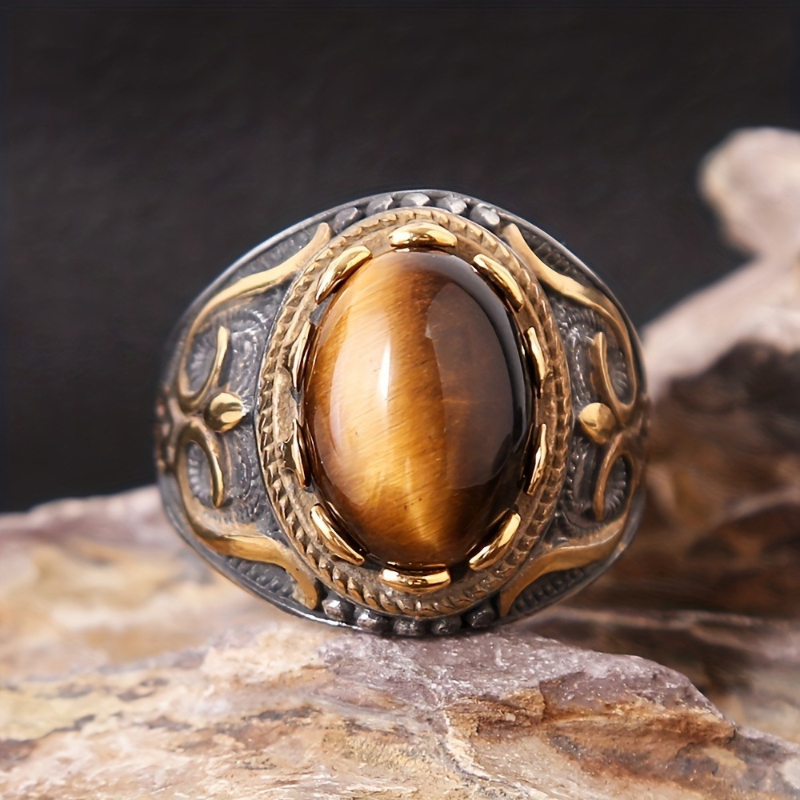 1 Pcs Hand Carved Synthetic Ge - Men'S Accessories Hand Bands ulasan dan harga