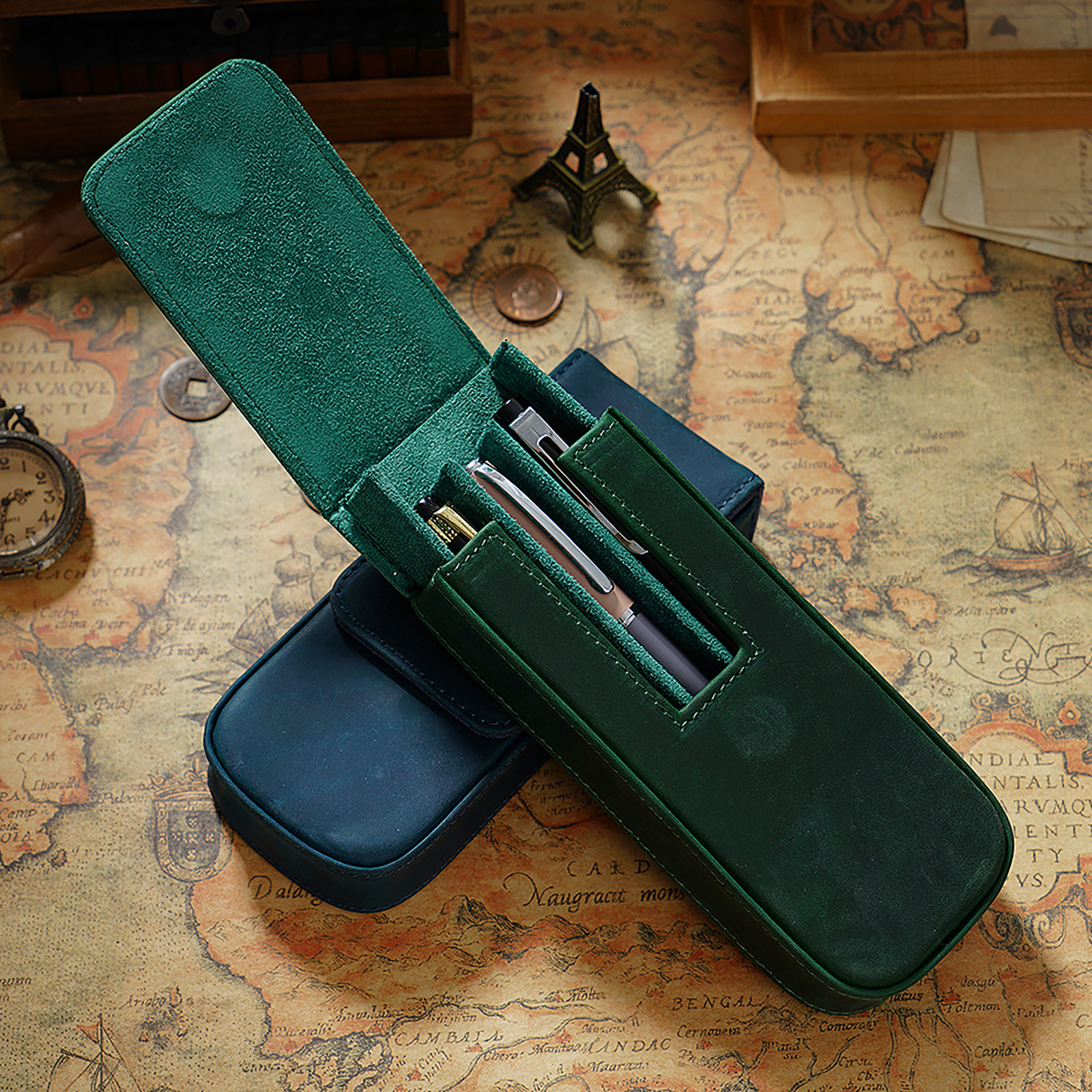 3 Slot Geniue Cowhide Pen Penc - Men Accessories Drawer ulasan dan harga