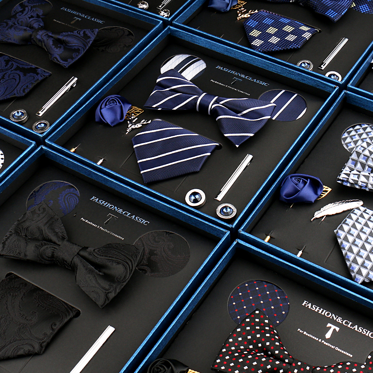 Classic Silk Neck Tie Set For  - Neck Tie Set Box ulasan dan harga