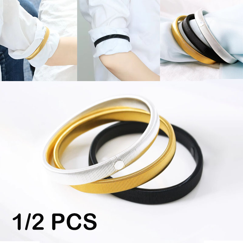 1/2PCS Elastic Armband Shirt S - Men'S Accessories Holder ulasan dan harga