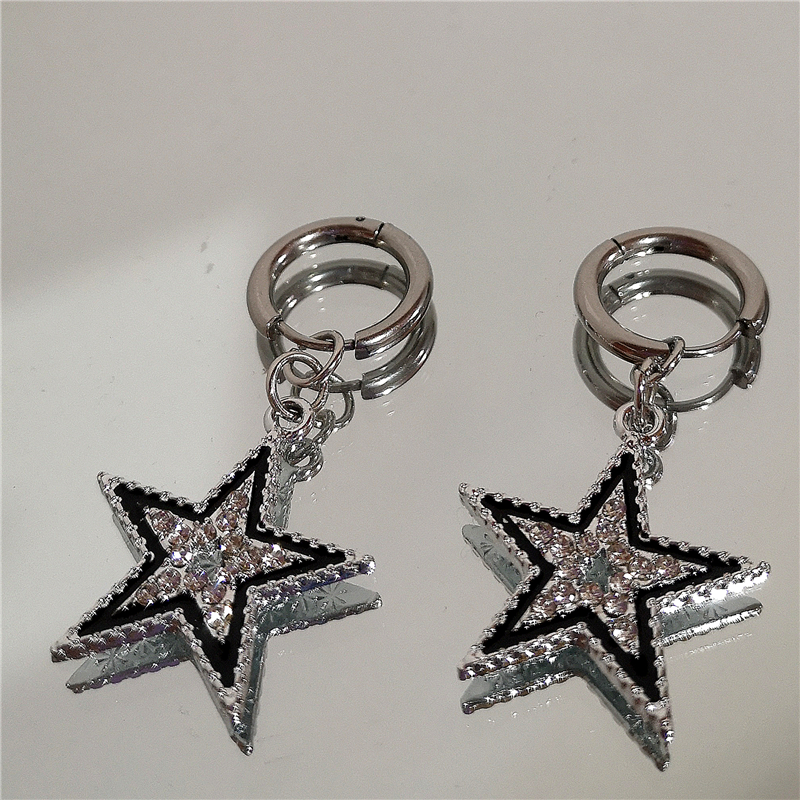 Shiny Zircon Star Pentagram Pe - Men Accessories Aesthetic ulasan dan harga