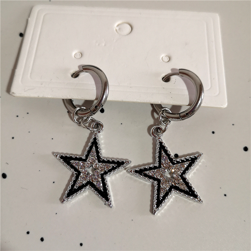 Shiny Zircon Star Pentagram Pe - Men Accessories Aesthetic ulasan dan harga