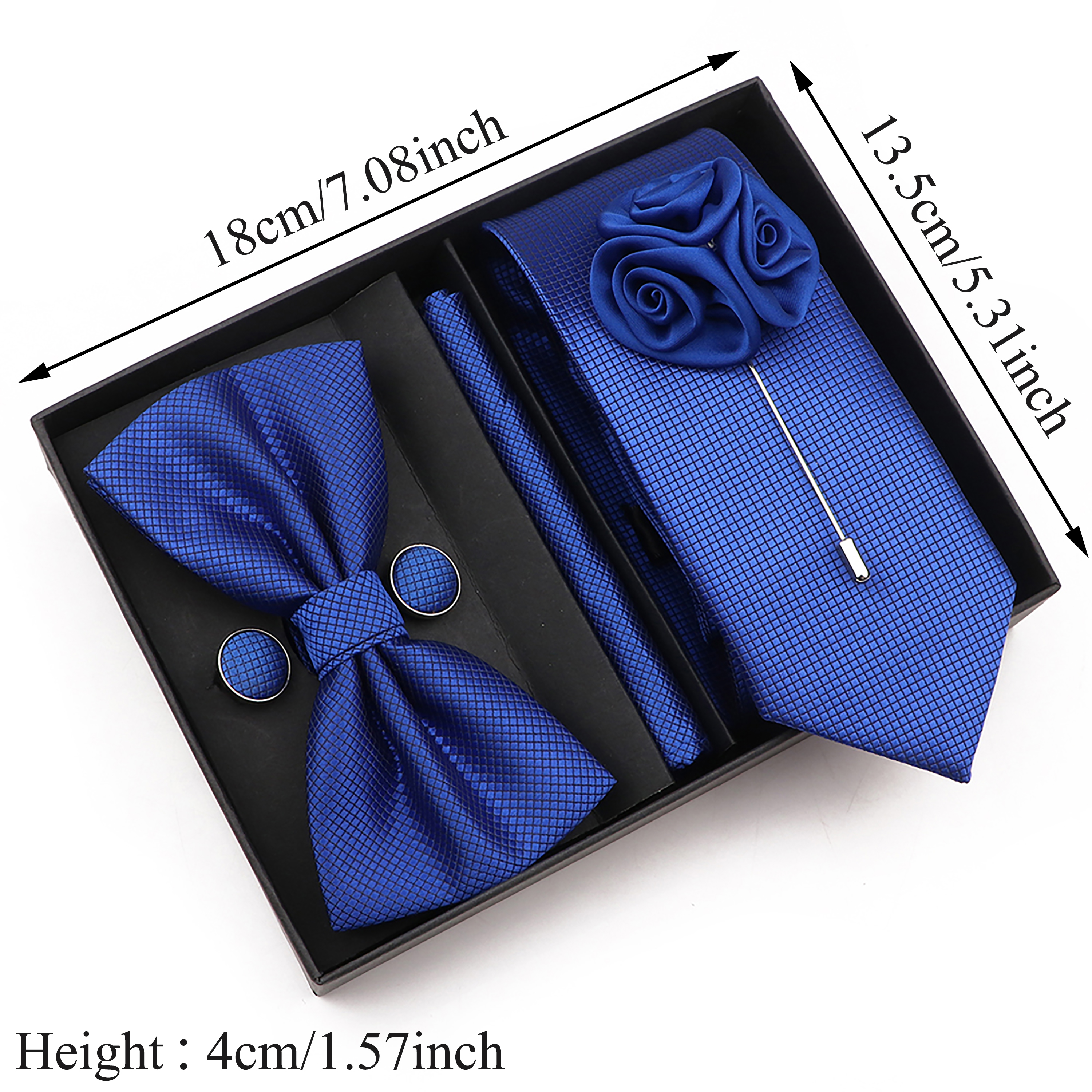 New Style Tie Set Solid Color  - Neck Tie Set Box ulasan dan harga