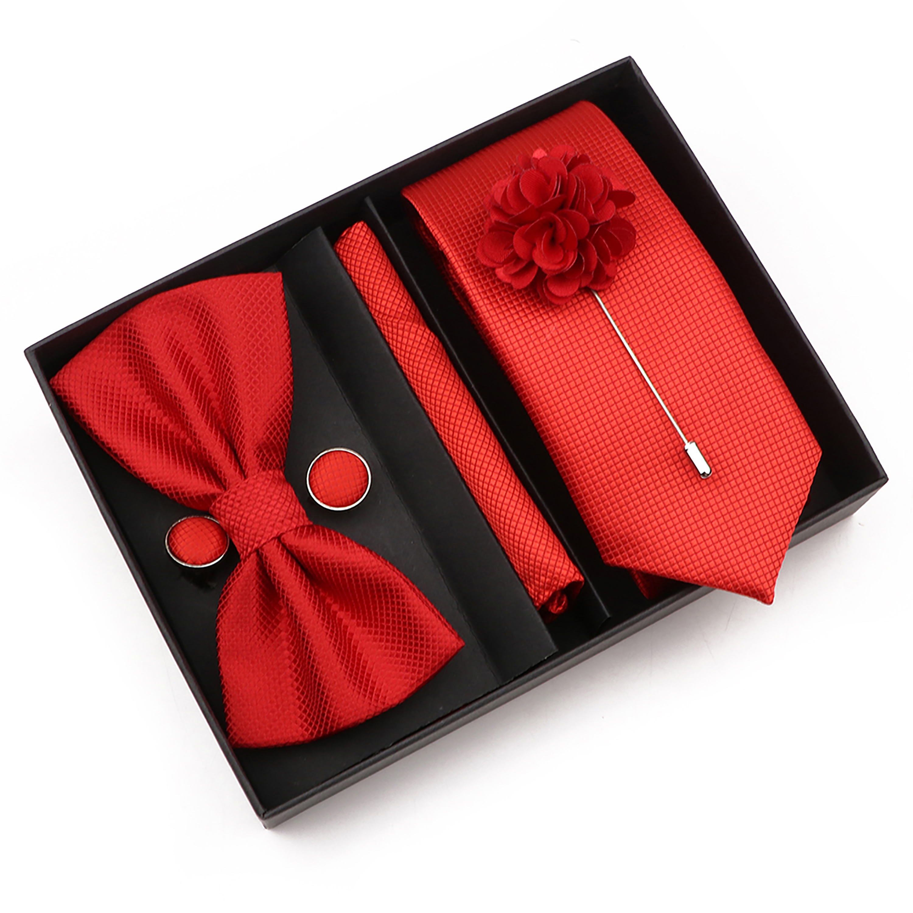 New Style Tie Set Solid Color  - Neck Tie Set Box ulasan dan harga