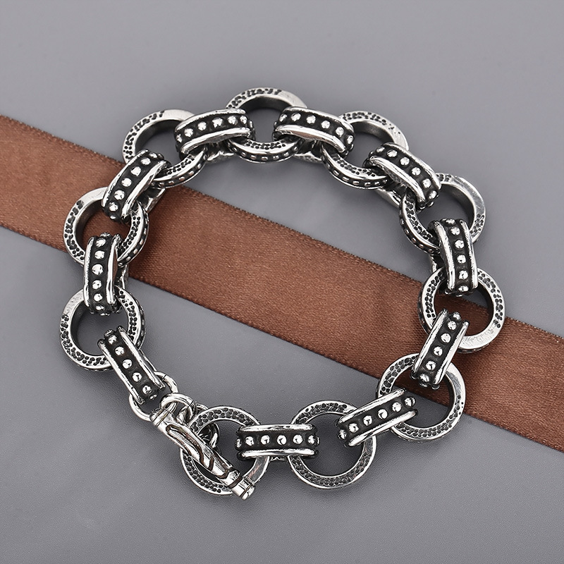 13mm Punk Retro Bike Biker Cha - Men'S Accessories Hand Bands ulasan dan harga