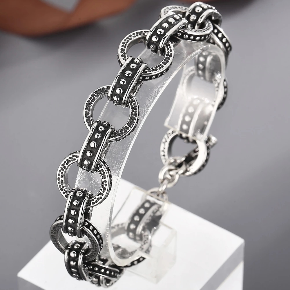 13mm Punk Retro Bike Biker Cha - Men'S Accessories Hand Bands ulasan dan harga