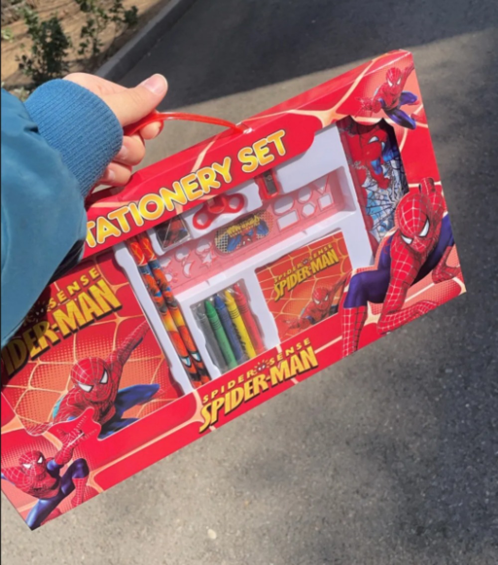 Spider-Man Stationery Set Gift - Men Accessories Drawing ulasan dan harga