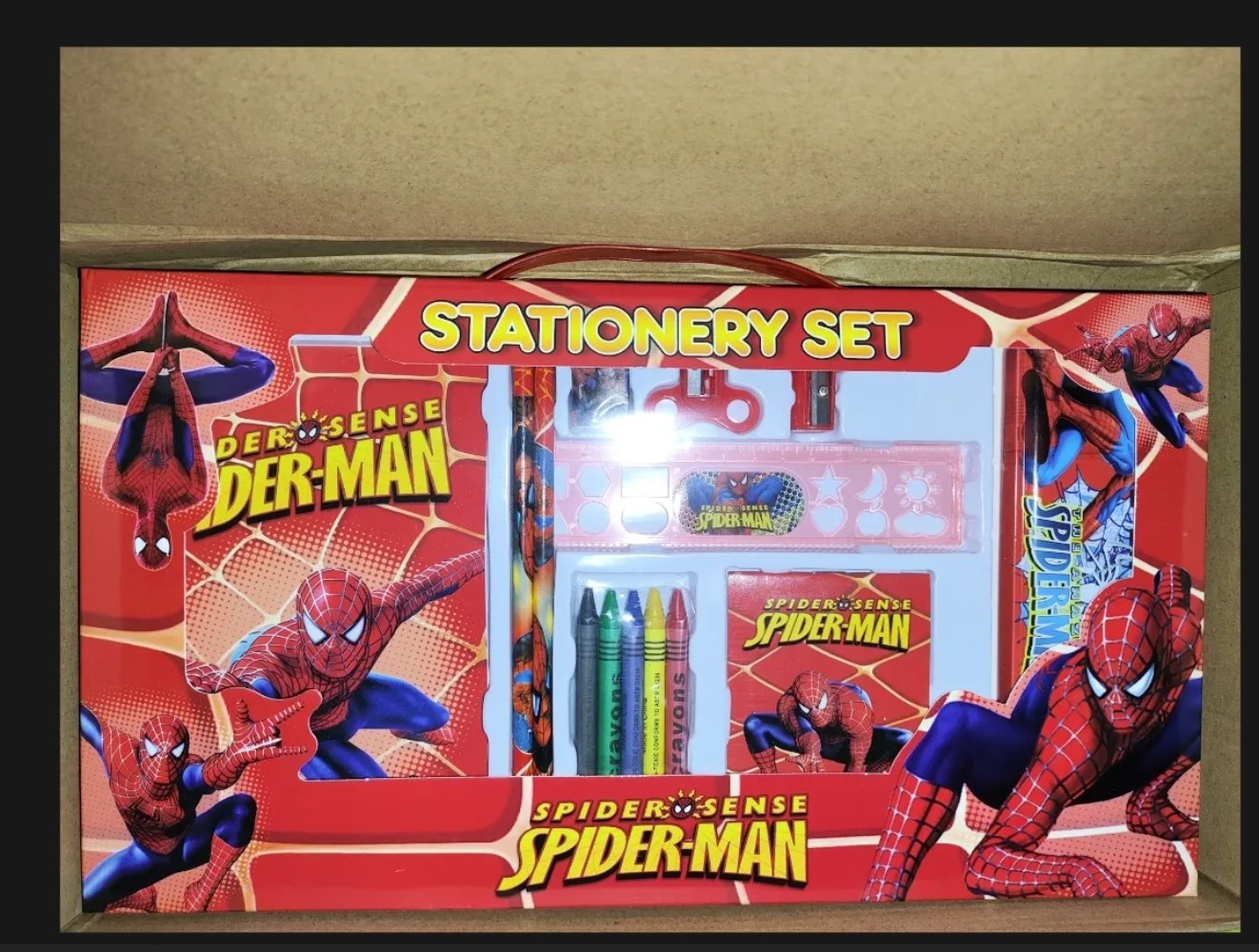 Spider-Man Stationery Set Gift - Men Accessories Drawing ulasan dan harga