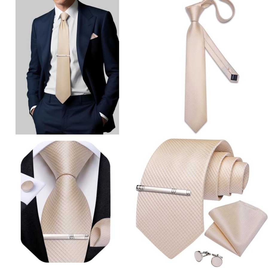 Plaid Ties for Men Silk Checke - Neck Tie Set Box ulasan dan harga