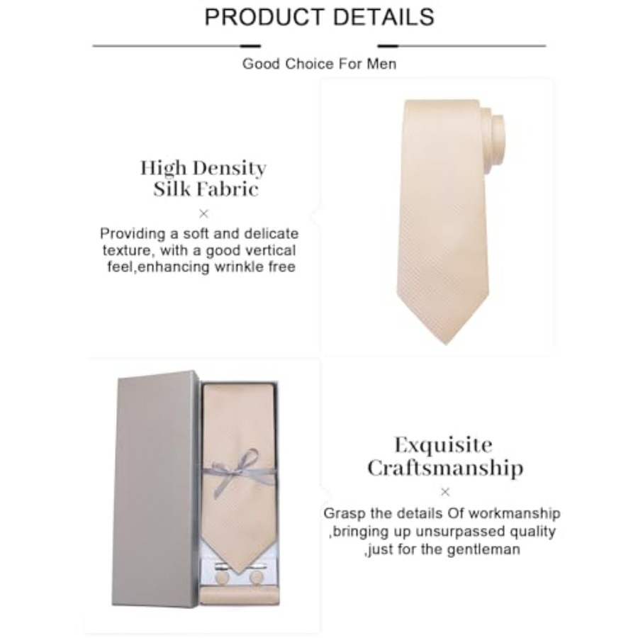 Plaid Ties for Men Silk Checke - Neck Tie Set Box ulasan dan harga