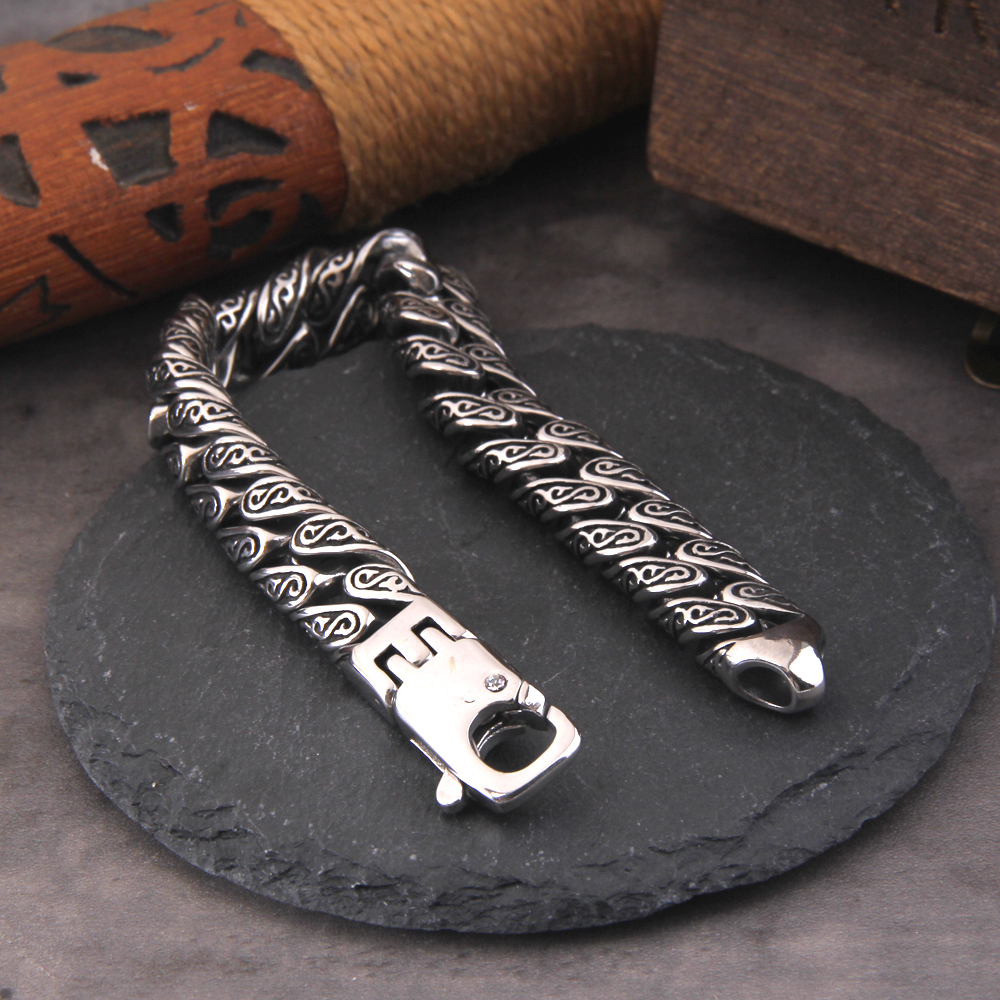 Man Bracelet Homme 12MM Wide S - Men'S Accessories Hand Bands ulasan dan harga