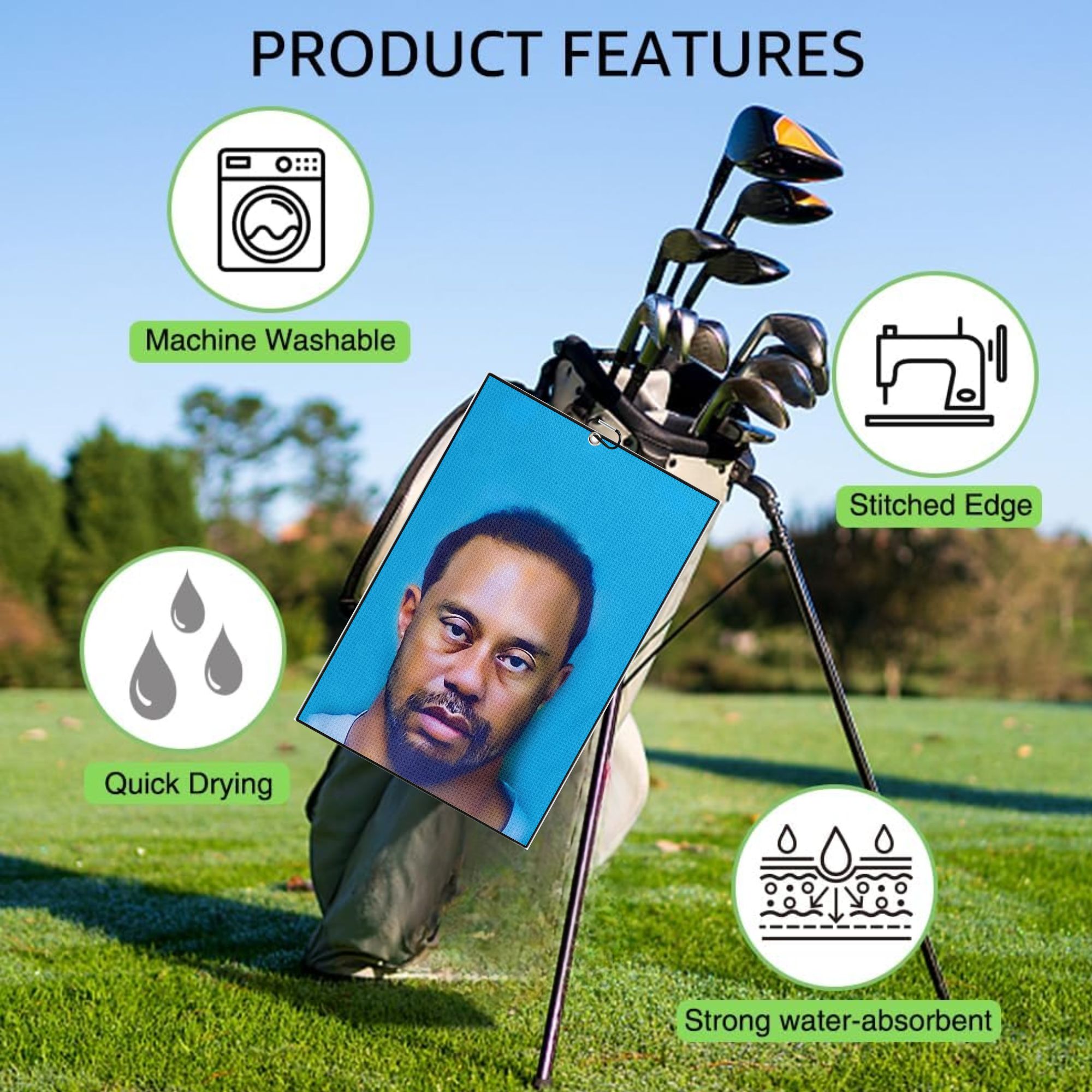 2 count Funny Microfiber Premi - Men'S Accessories Golf ulasan dan harga