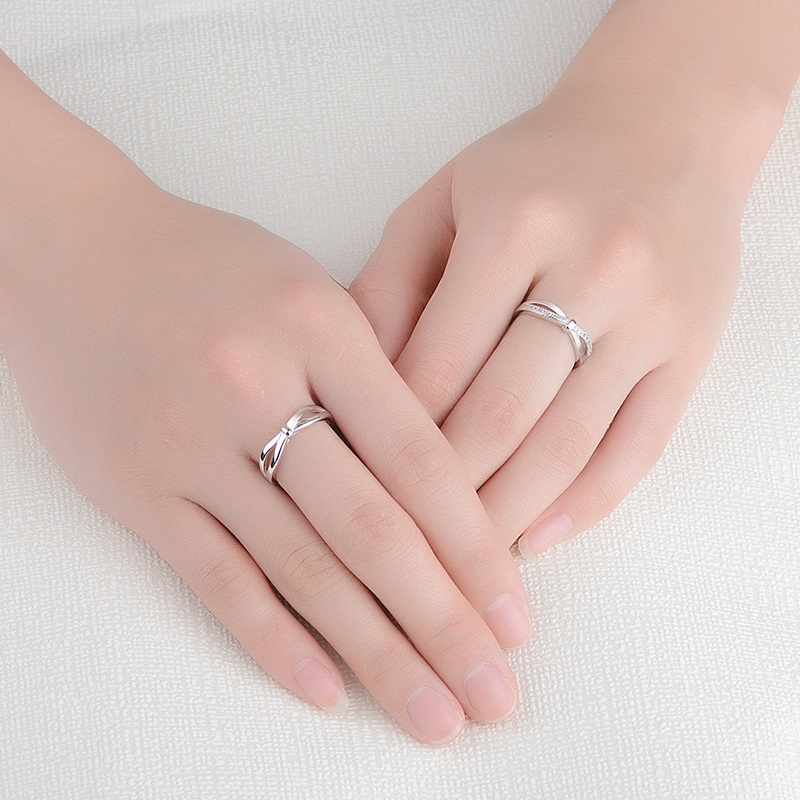 Romantic Bowknot Couple Rings  - Men'S Accessories Hand Bands ulasan dan harga