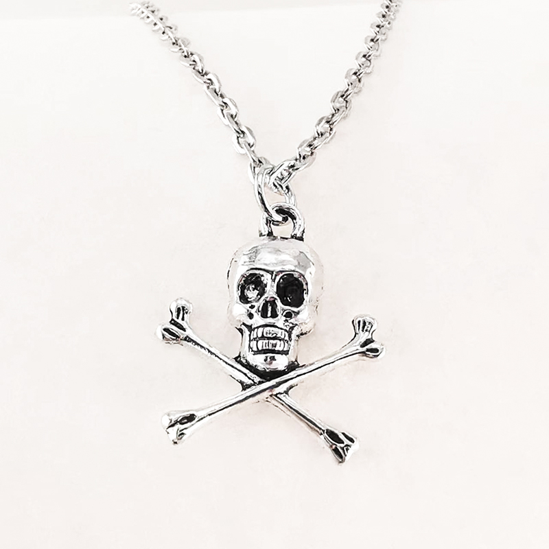 Skull Pendant Necklace for Wom - Men Accessories Aesthetic ulasan dan harga