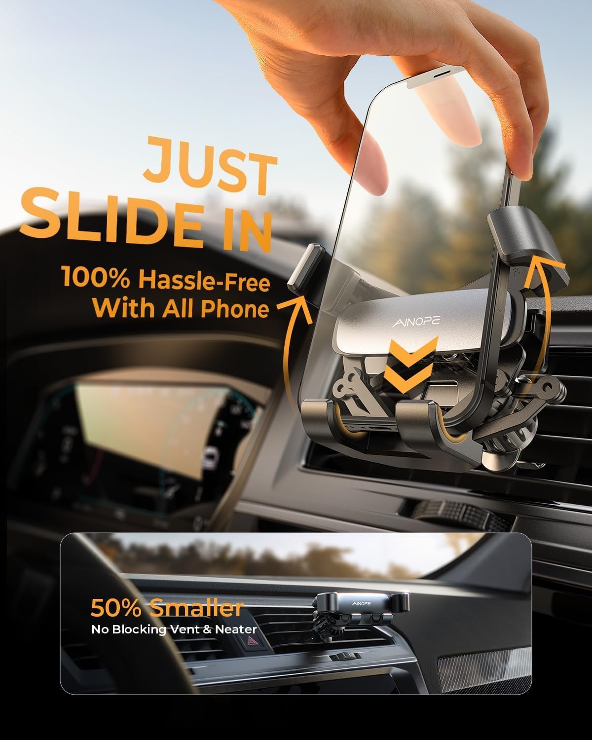 Car Vent Phone Mount Holder [D - Men'S Accessories Holder ulasan dan harga