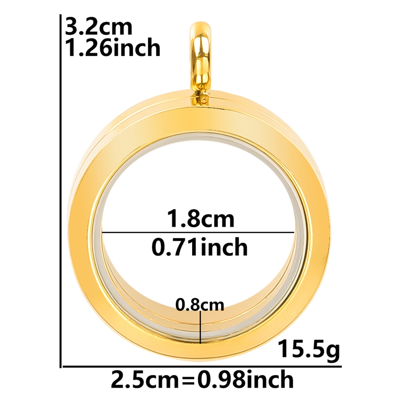 Never Fade Round Stainless Ste - Men Accessories Locket ulasan dan harga