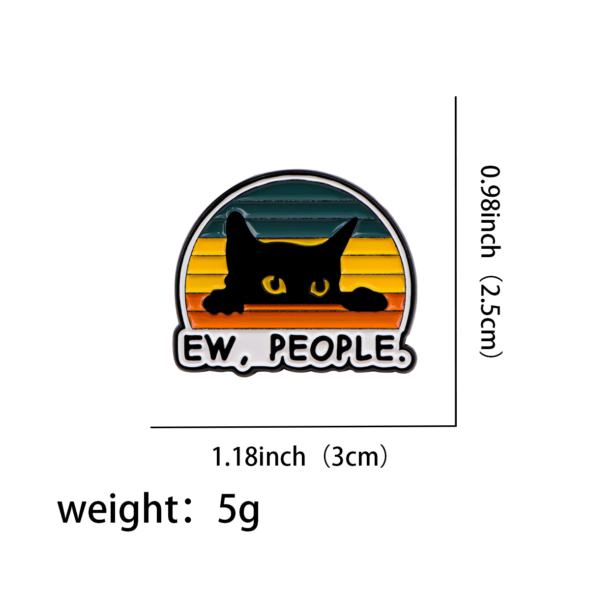 EW PEOPLE Enamel Pin Funny Sar - Men Accessories Brooch ulasan dan harga