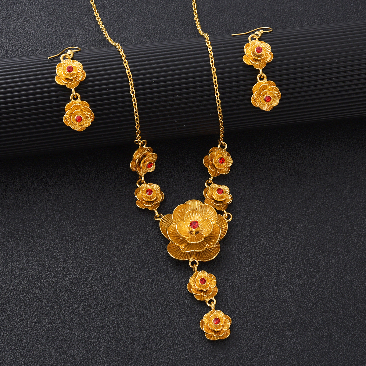 Fashion Golden Color Rose Jewe - Men Accessories In Dubai ulasan dan harga