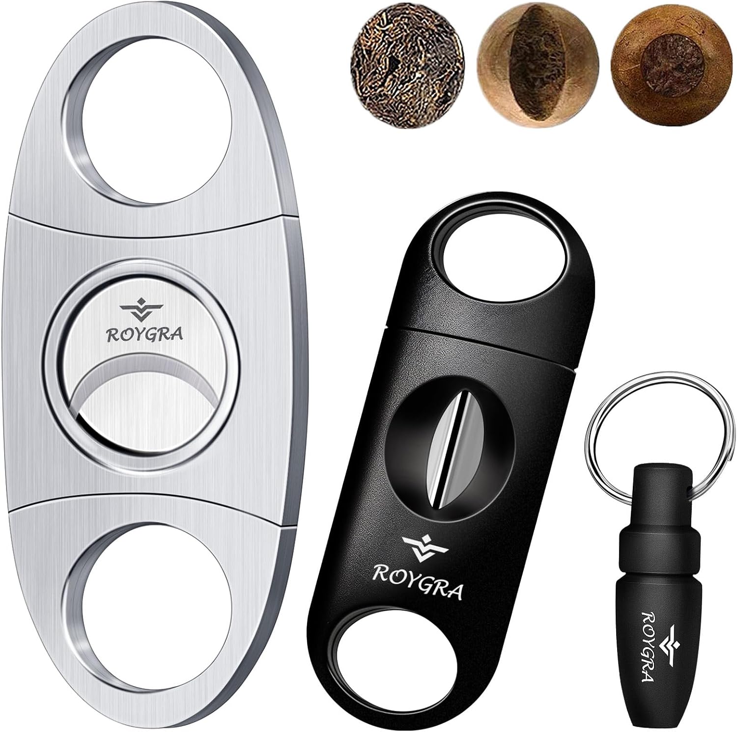 Cigar Cutter Set 3 Pack, Stain - Men Accessories Usa ulasan dan harga