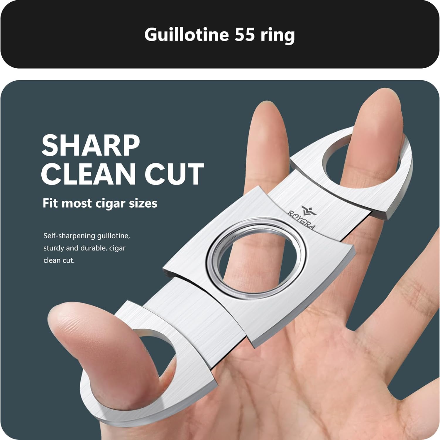 Cigar Cutter Set 3 Pack, Stain - Men Accessories Usa ulasan dan harga