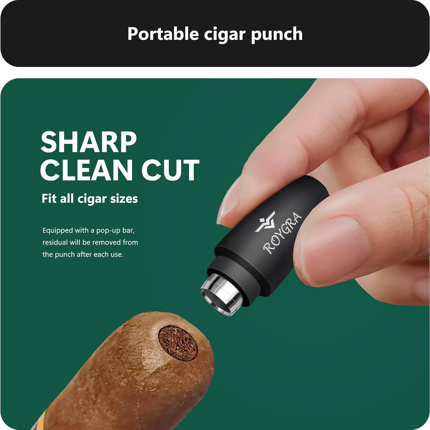 Cigar Cutter Set 3 Pack, Stain - Men Accessories Usa ulasan dan harga