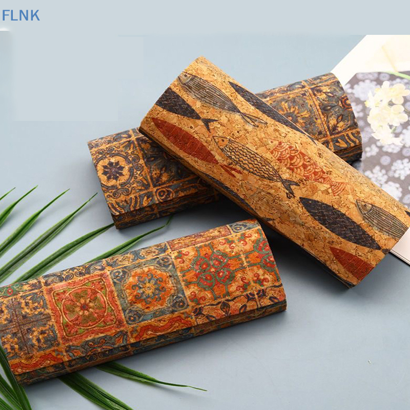 [FN]Natural Cork Glasses Case  - Men Accessories To Look Good ulasan dan harga
