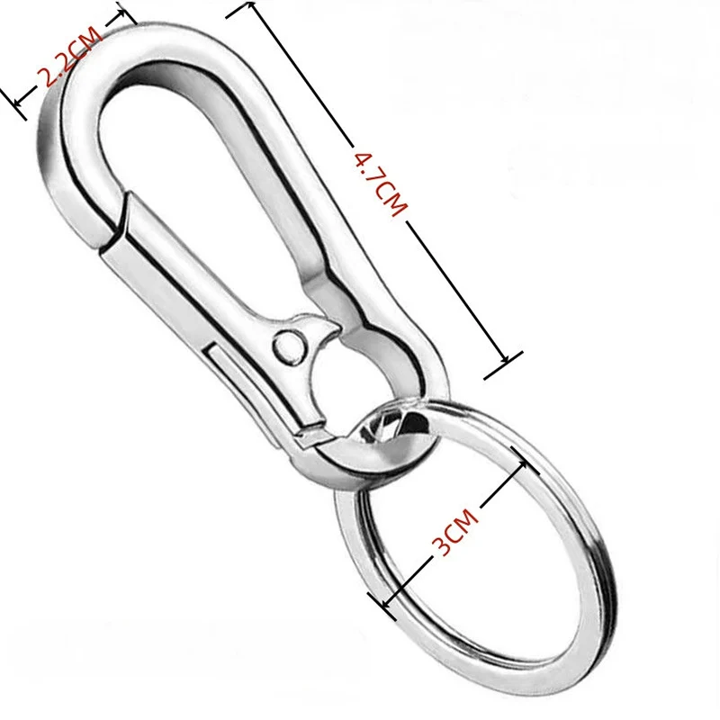 Metal Carabiner Clip Keychain  - Men'S Accessories Holder ulasan dan harga