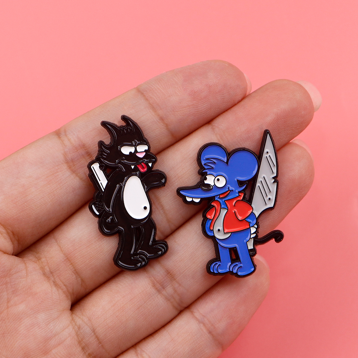 Cute Mouse Enamel Pin Cartoon  - Men Accessories Brooch ulasan dan harga