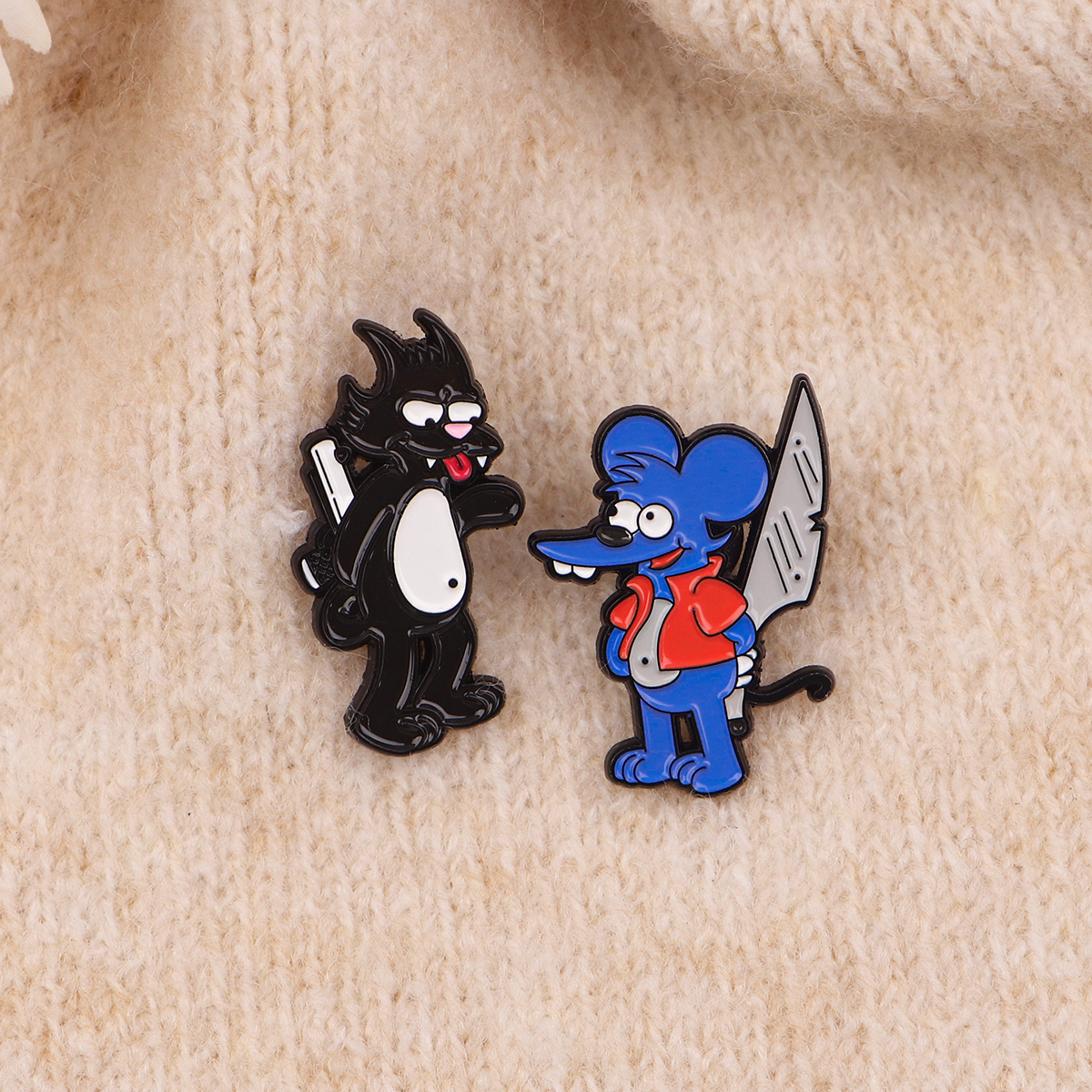 Cute Mouse Enamel Pin Cartoon  - Men Accessories Brooch ulasan dan harga