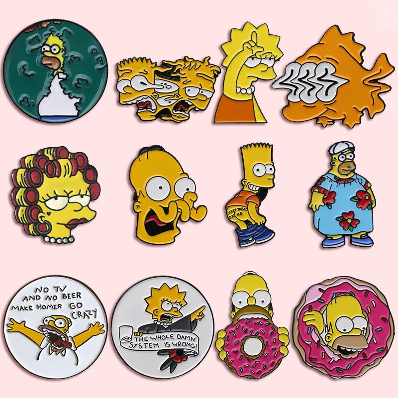 The Simpsons Homer J. Simpson  - Men Accessories Brooch ulasan dan harga
