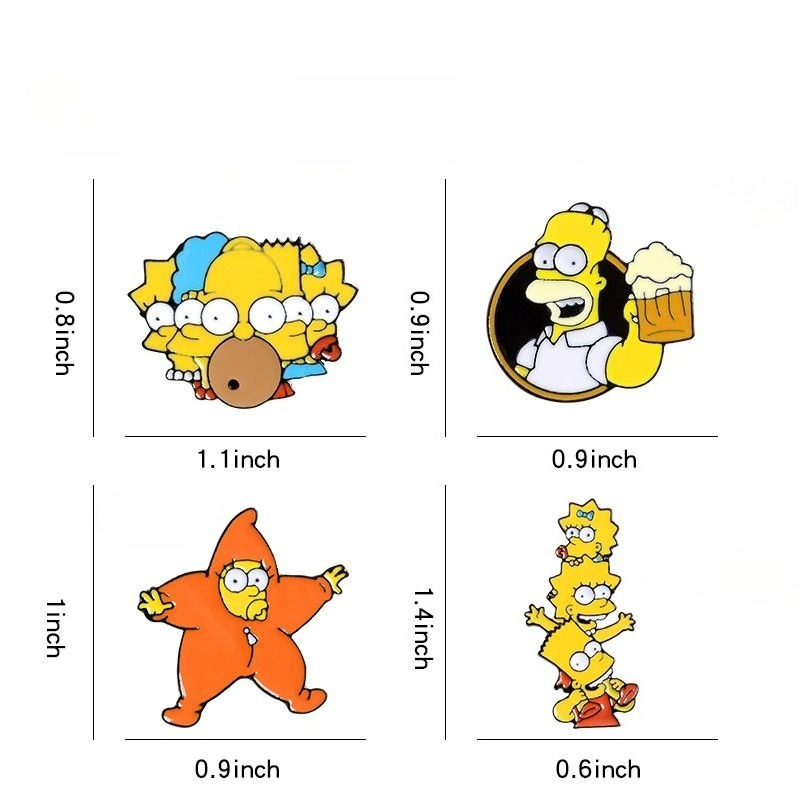 The Simpsons Homer J. Simpson  - Men Accessories Brooch ulasan dan harga