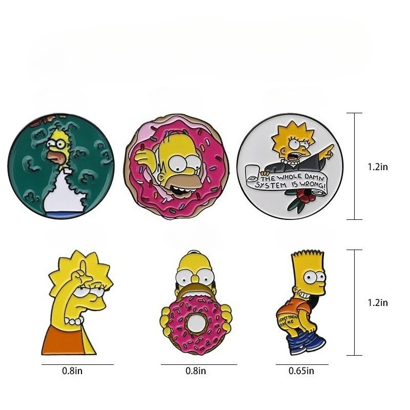 The Simpsons Homer J. Simpson  - Men Accessories Brooch ulasan dan harga