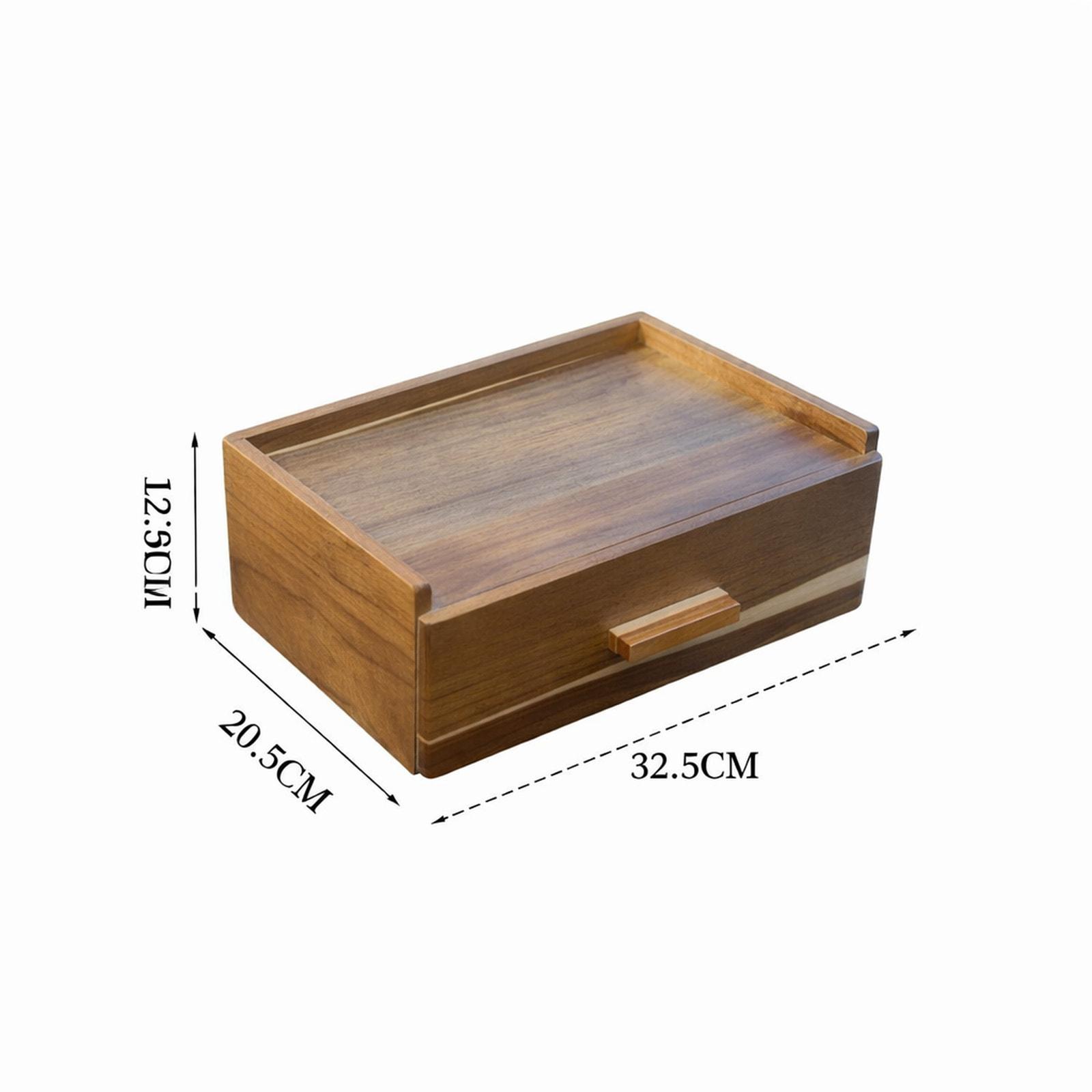 Wooden Tea Bag Organizer Stora - Men Accessories Drawer ulasan dan harga
