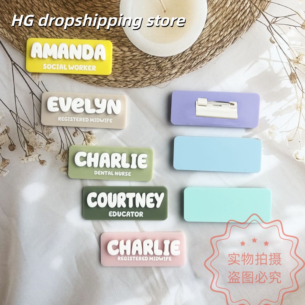 Custom Name Brooch Personalize - Men Accessories Brooch ulasan dan harga
