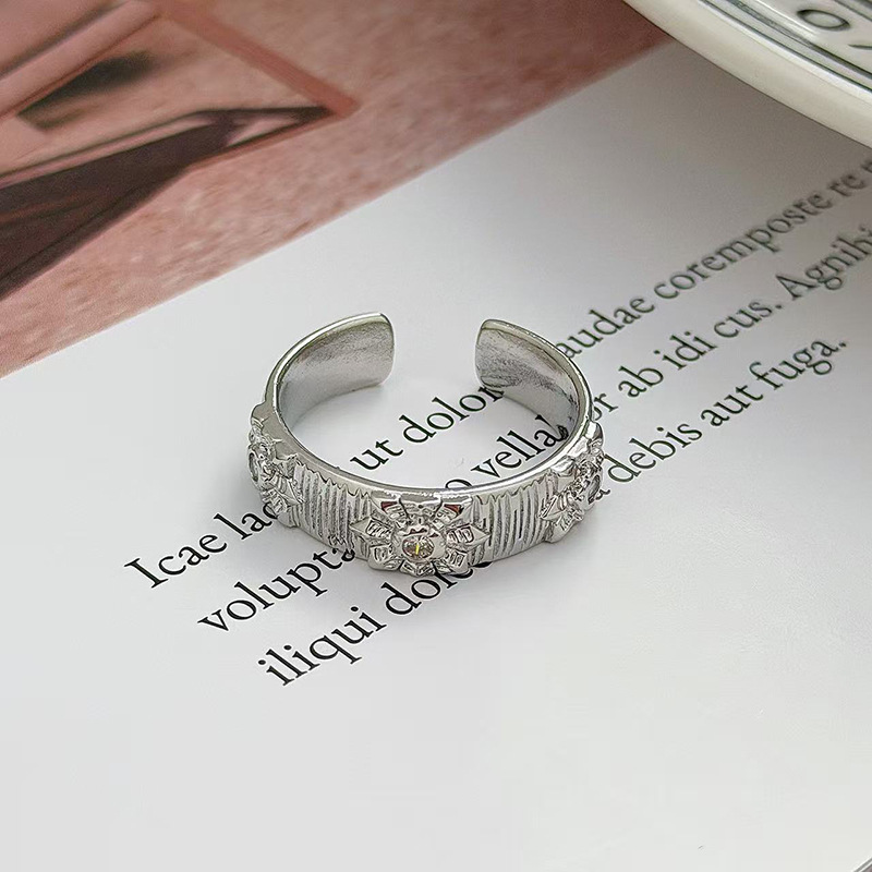 Shiny Metal Open Ring for Men  - Men Accessories Drawing ulasan dan harga