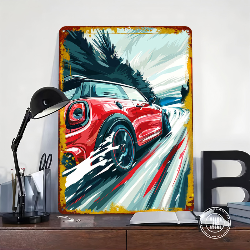 Red UK Car Cooper Racing Metal - Men'S Accessories Uk ulasan dan harga