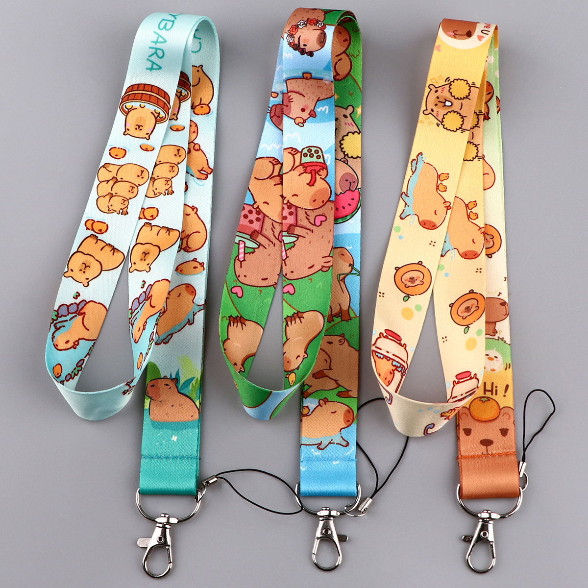 Cute Capybara Lanyards for Key - Men'S Accessories Holder ulasan dan harga